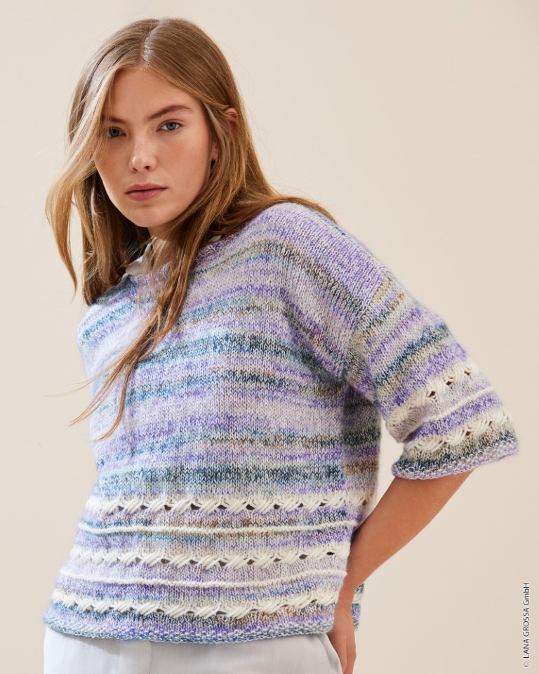 Artikelbild 4 des Artikels “Pullover Mit Musterkombi aus Ecopuno & Cottonhair & Summer Softness “