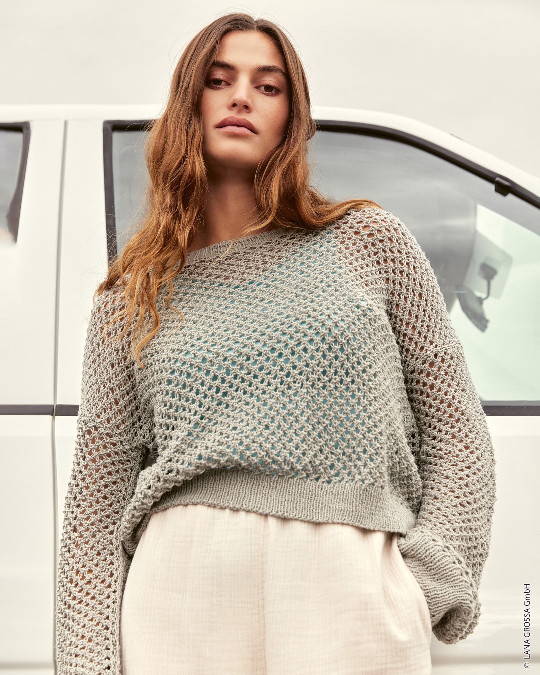 Artikelbild 4 des Artikels “Pullover Im Gittermuster aus Linissimo “