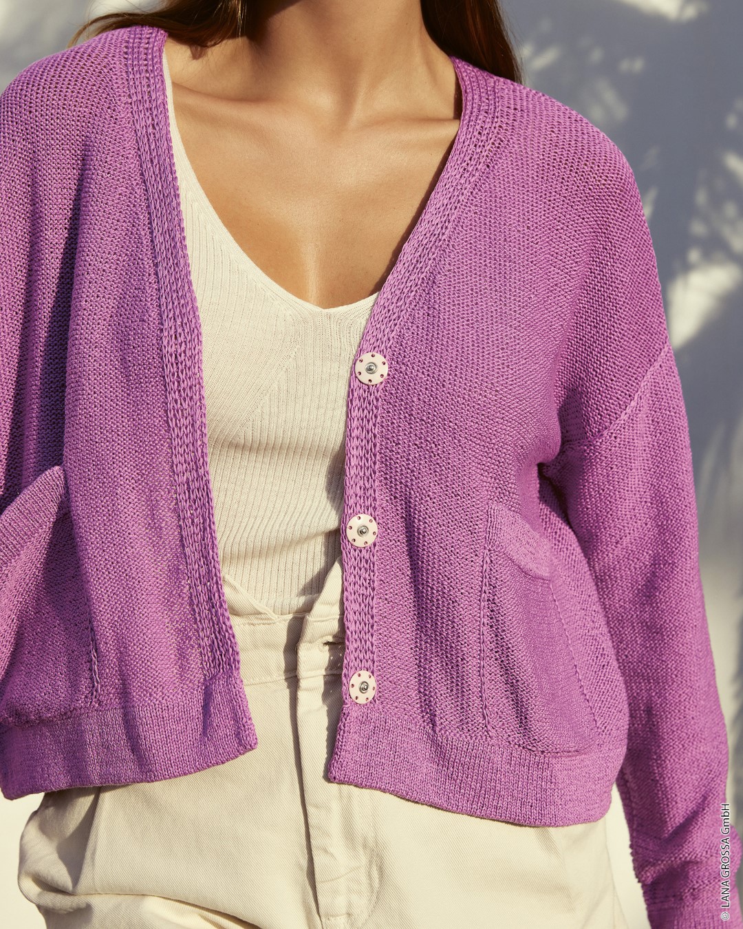 Artikelbild 4 des Artikels “Jacke Glatt Links Mit Taschen aus Nastrino “