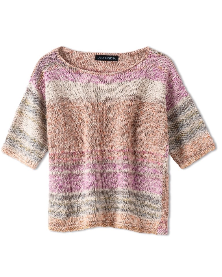 Artikelbild 4 des Artikels “Shirt Glatt Rechts Mit Abgerundetem Saum Am Rückenteil aus Mosaico “