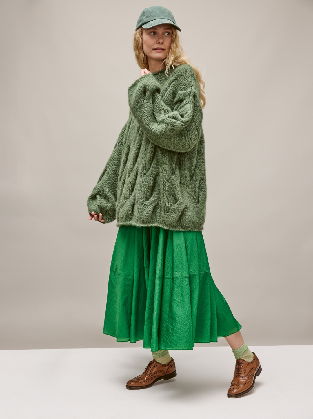 Artikelbild 4 des Artikels “Oversized-Sweater Im Zopfmuster aus Mohair Di Gio “