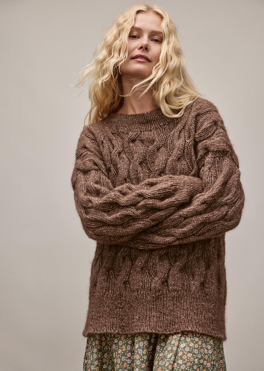 Artikelbild 4 des Artikels “Zopfpullover aus Natural Alpaca Pelo & Natural Superkid Tweed “