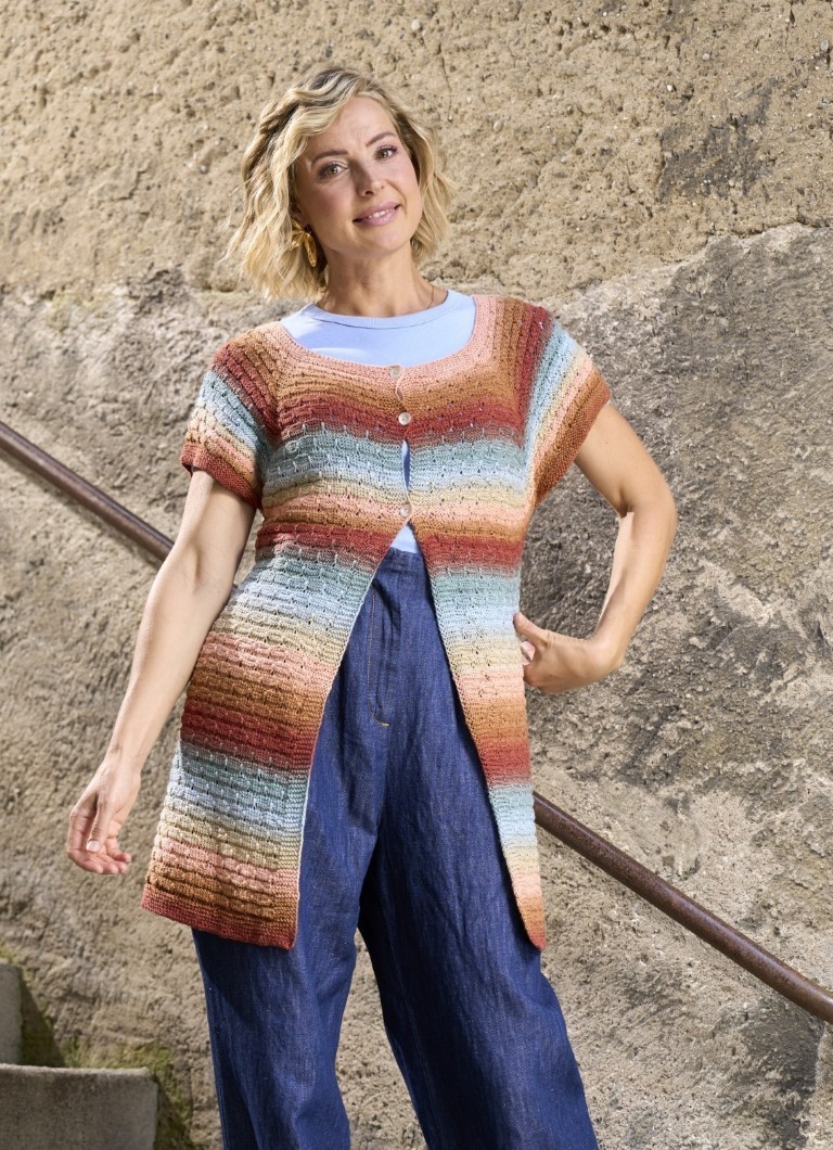 Artikelbild 4 des Artikels “Longcardigan aus Pro Lana 1-2-3 Ideen “