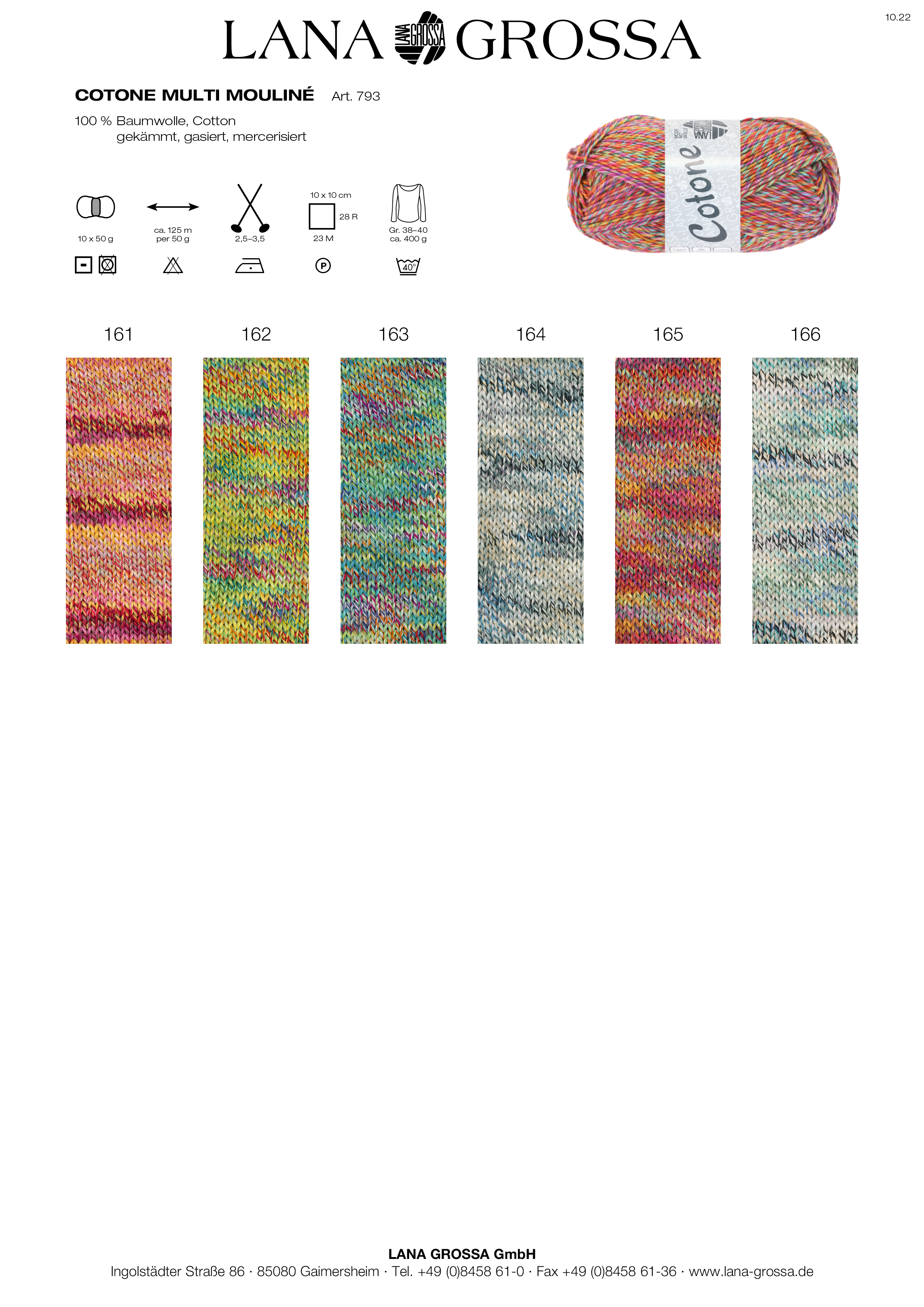 Artikelbild 4 des Artikels “Lana Grossa Cotone print/spray/mouline “