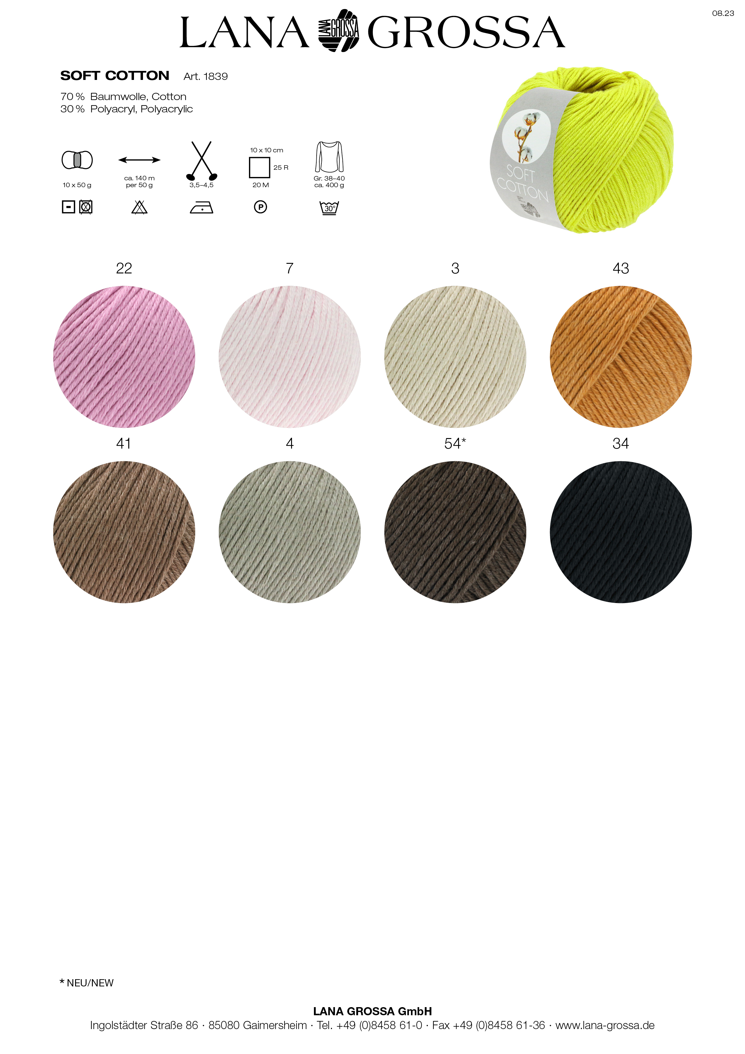 Artikelbild 4 des Artikels “Lana Grossa Soft Cotton “