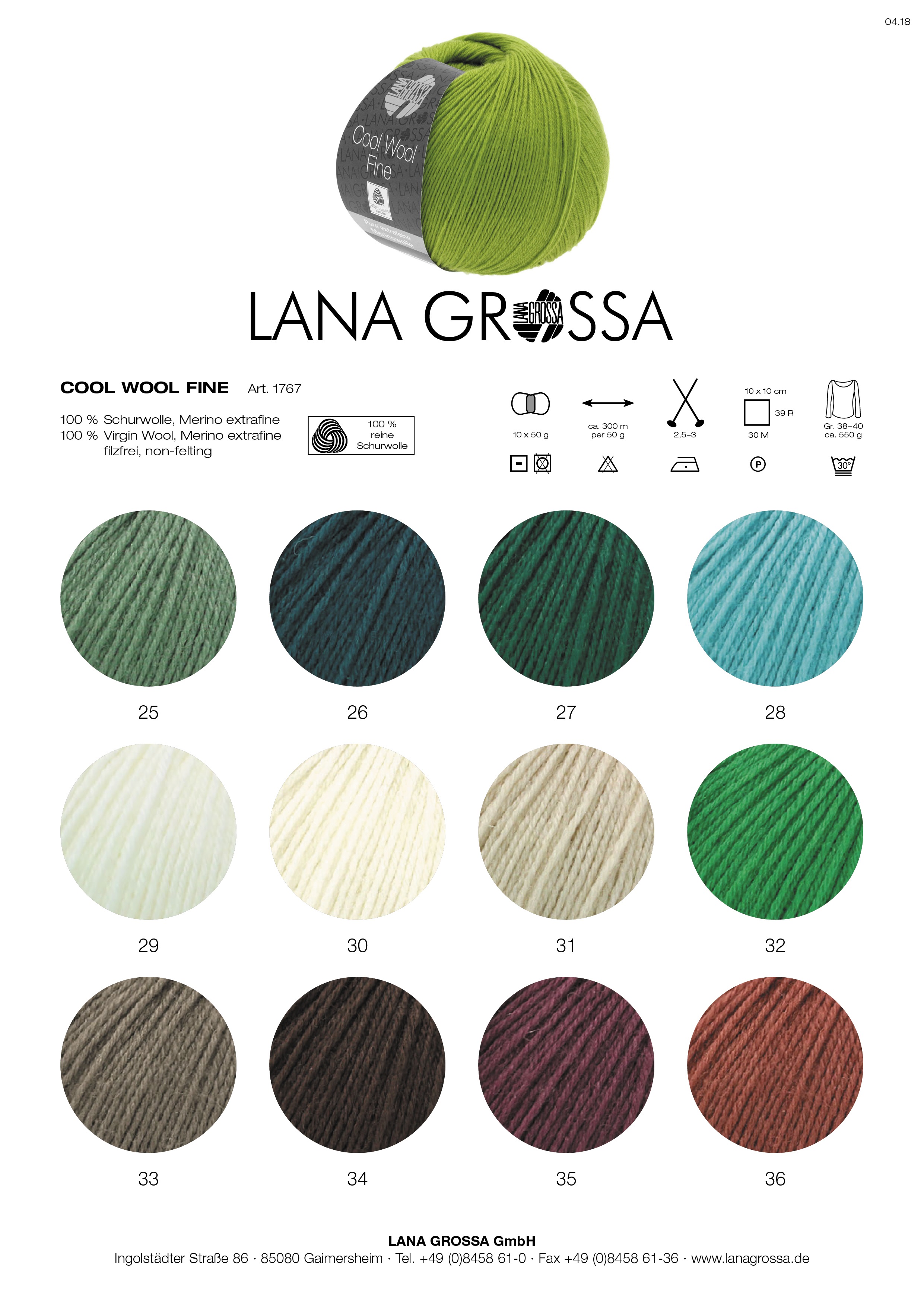 Artikelbild 4 des Artikels “Lana Grossa Cool Wool Fine “