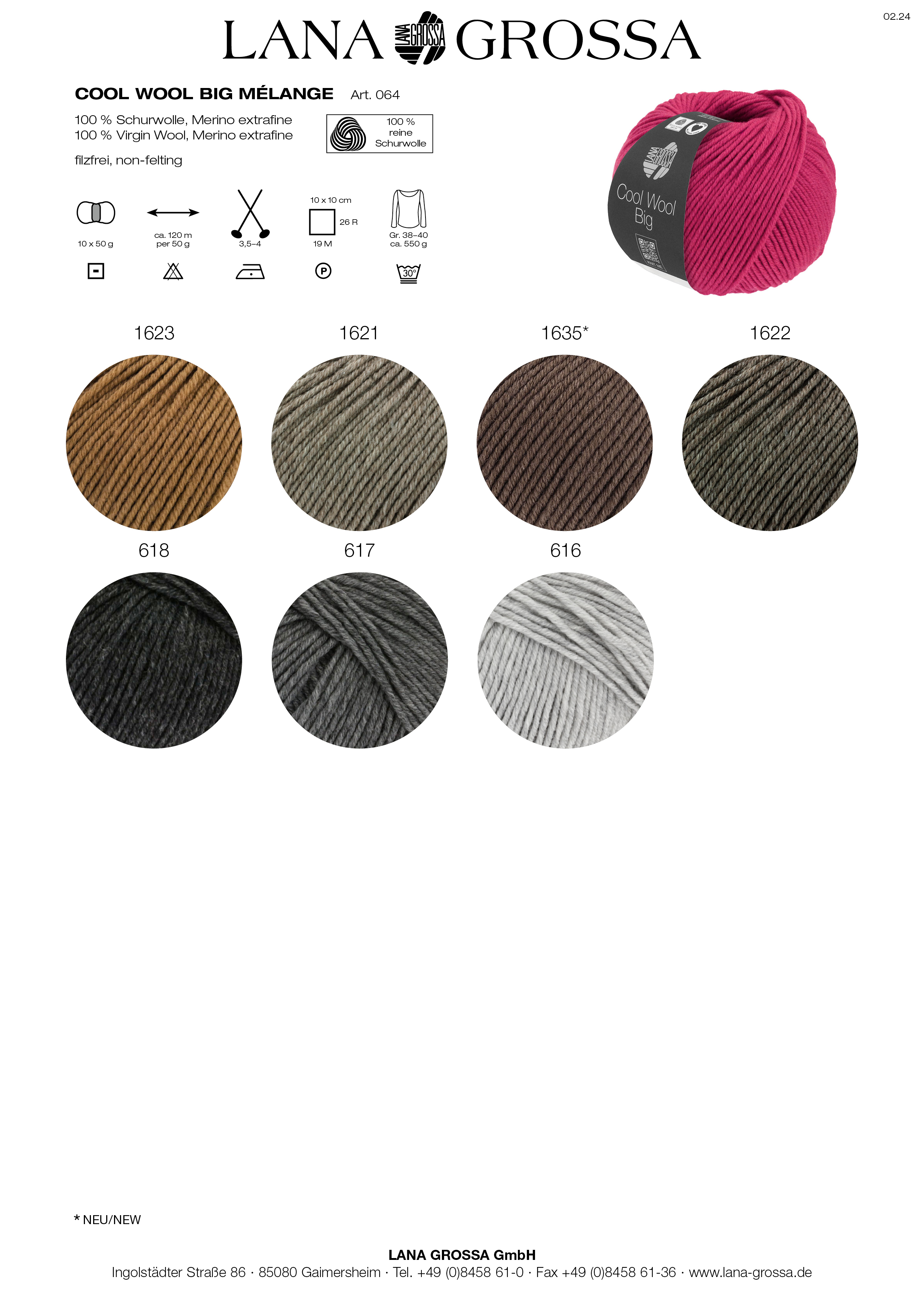 Artikelbild 4 des Artikels “Lana Grossa Cool Wool Big Mélange (We Care) “
