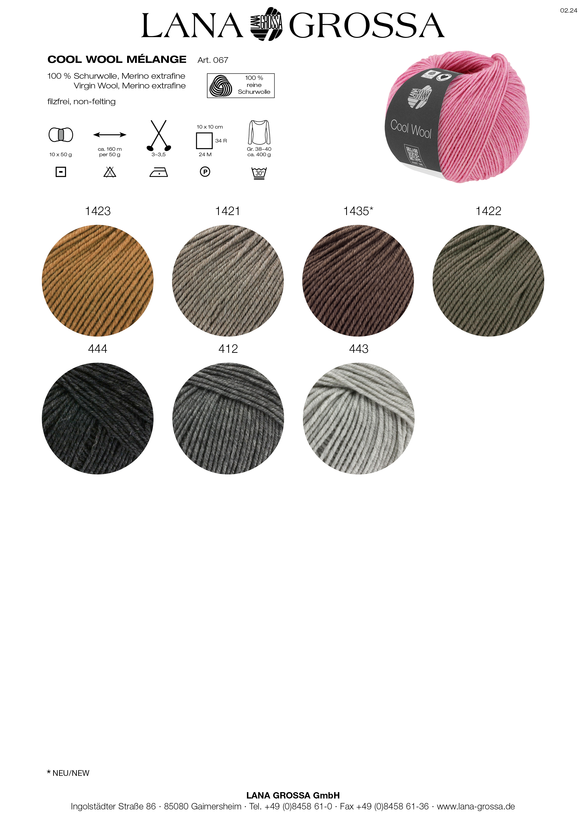 Artikelbild 4 des Artikels “Lana Grossa Cool Wool Mélange (We Care) “