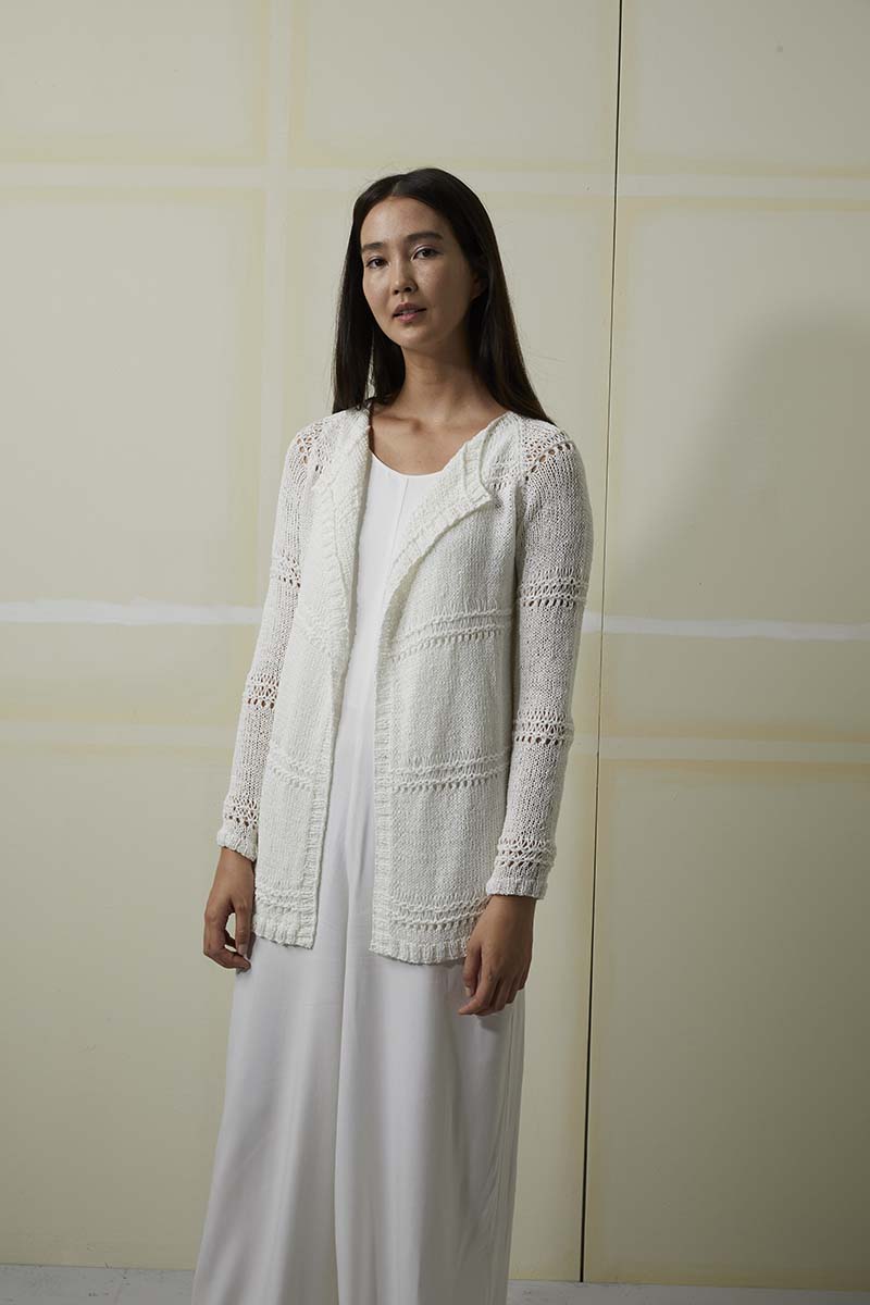 Artikelbild 4 des Artikels “Jacke mit Lochmuster aus Lino 784.0094 - Offwhite | L (600g)“