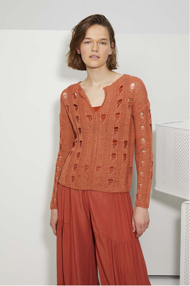 Artikelbild 4 des Artikels “Pullover (VI) aus Lino 784.0099 - Schlamm | XL (600g)“