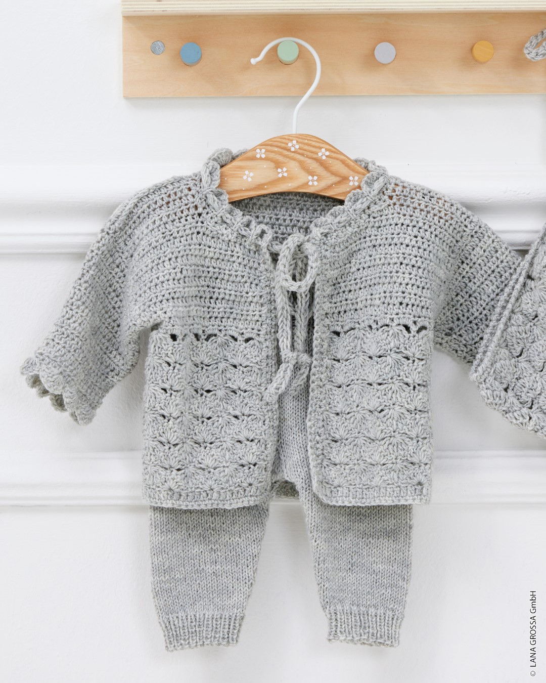 Artikelbild 4 des Artikels “Häkeljäckchen Mit Muschelmuster aus Cool Wool Baby “