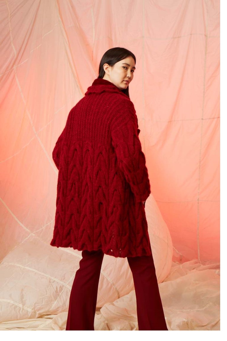 Artikelbild 5 des Artikels “Jacke mit Volantkragen aus Malou Light 887.0109 - Rosa | L-XL (600g)“