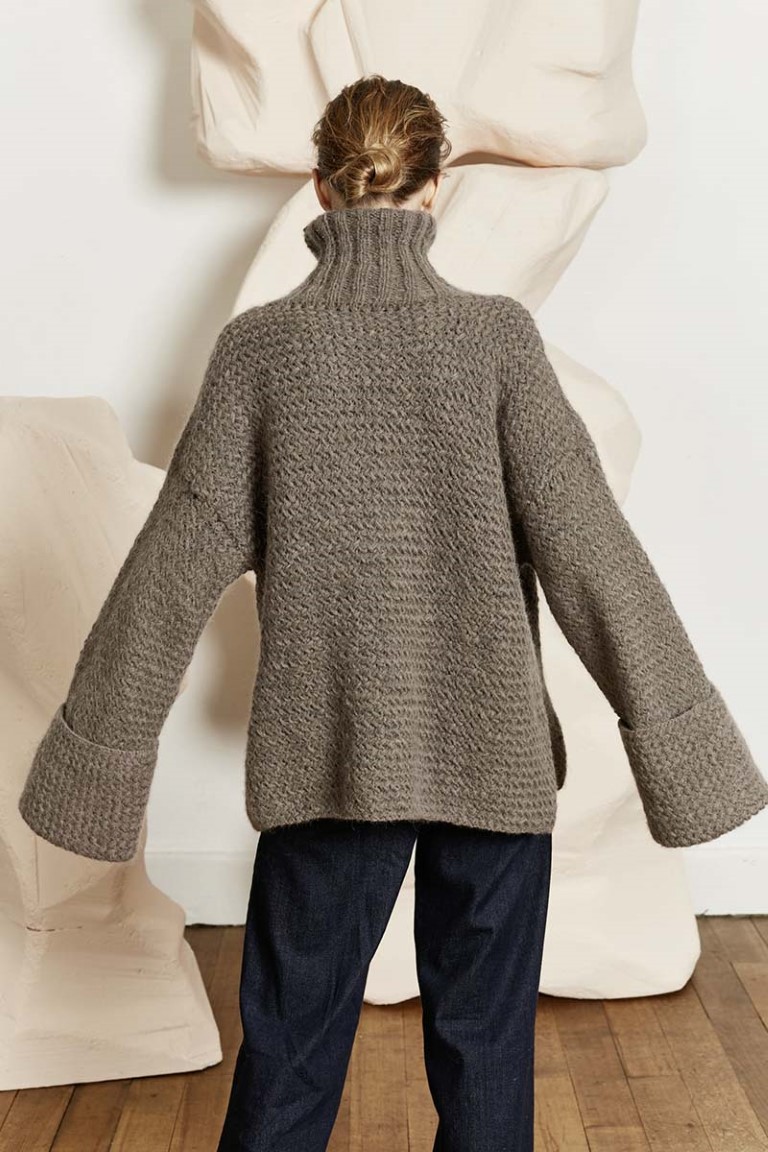 Artikelbild 5 des Artikels “Pullover mit Strukturmuster aus Malou Light 887.0259 - Mandarine | L-XL (450g)“