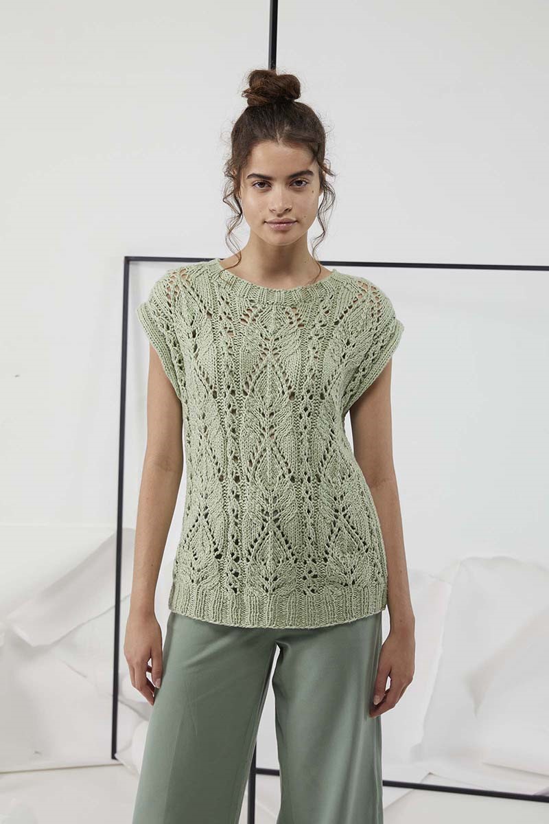 Artikelbild 5 des Artikels “Pullunder mit Lochmuster aus Amira “