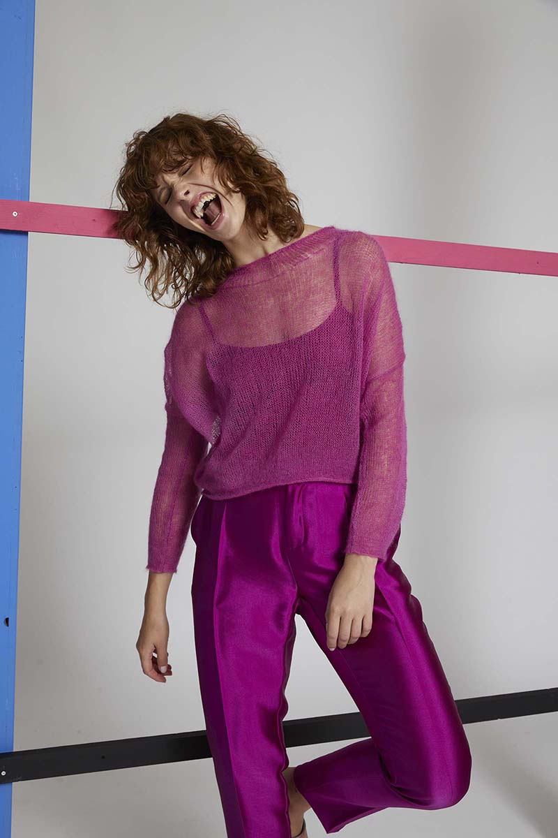 Artikelbild 5 des Artikels “Pullover Tilda aus Mohair 21 1120.0063 - dunkelrot | S (75g)“