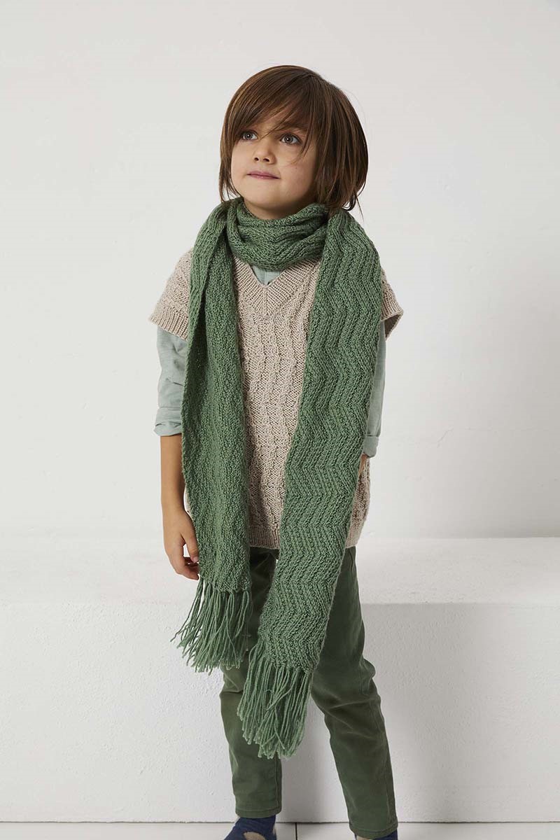 Artikelbild 5 des Artikels “Kinderschal mit Zickzack-Rippen aus Atlantis “