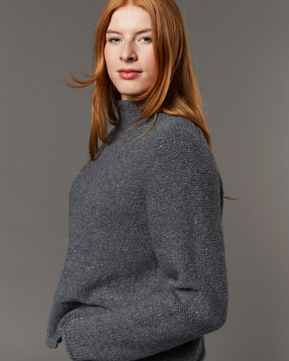 Artikelbild 5 des Artikels “Pullover Nora aus Lamana Como Grande Tweed 57 - Marmor meliert | XXXL (600g)“