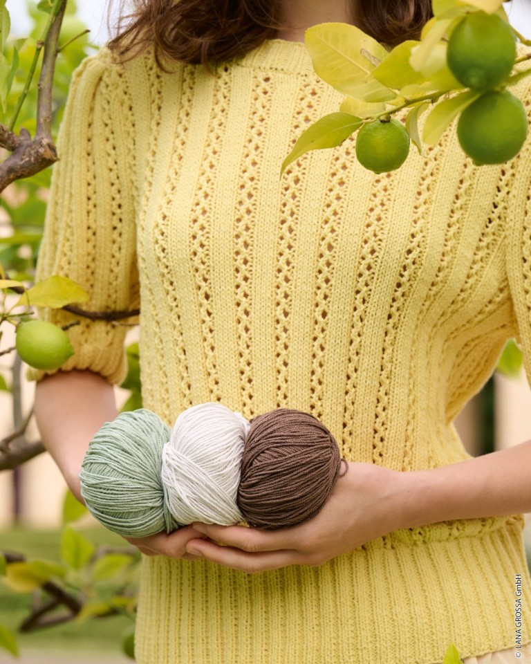 Artikelbild 5 des Artikels “Lochmuster-Kurzarm-Pulli aus Gioia “