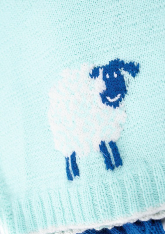 Artikelbild 5 des Artikels “Jäckchen mit Schäfchen aus Pro Lana Baby Merino Soft “