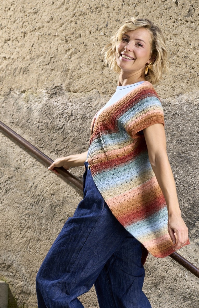 Artikelbild 5 des Artikels “Longcardigan aus Pro Lana 1-2-3 Ideen “