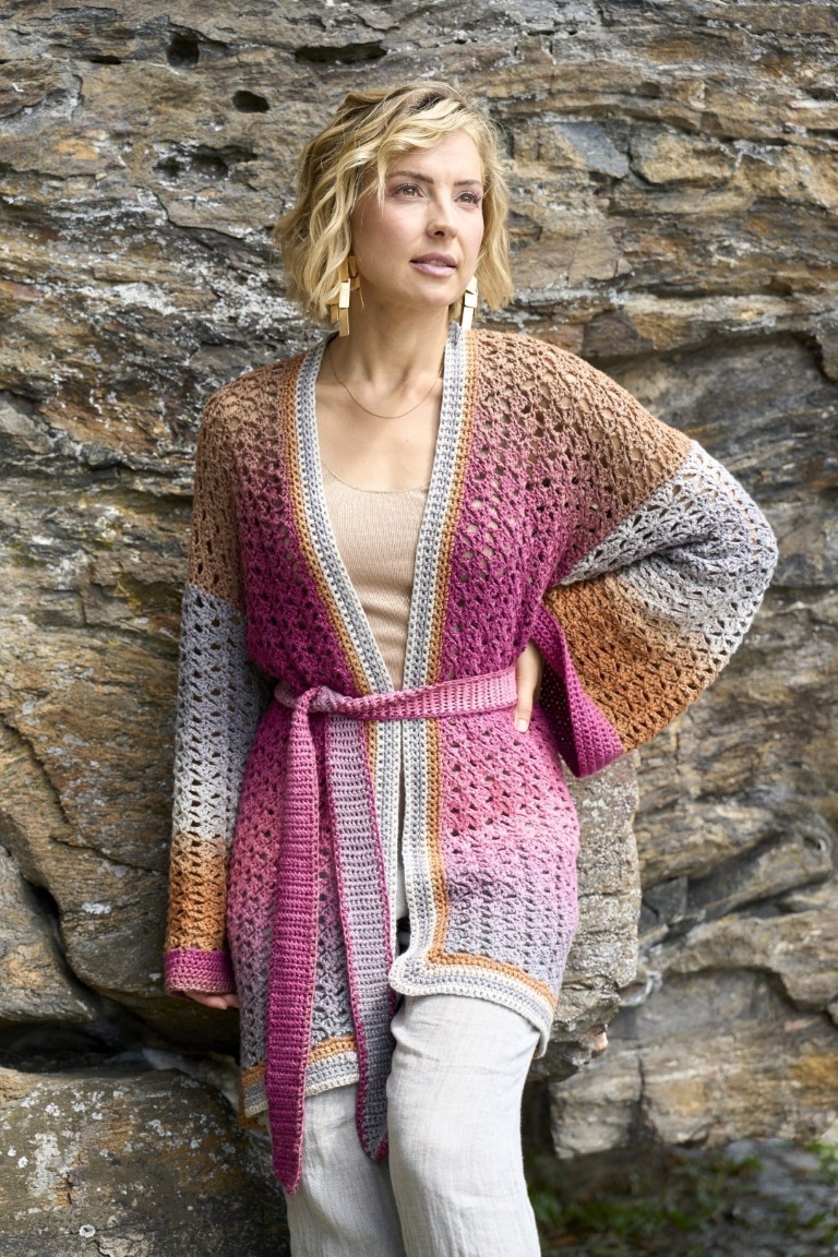 Artikelbild 5 des Artikels “Kimonojacke aus Pro Lana 1-2-3 Ideen “