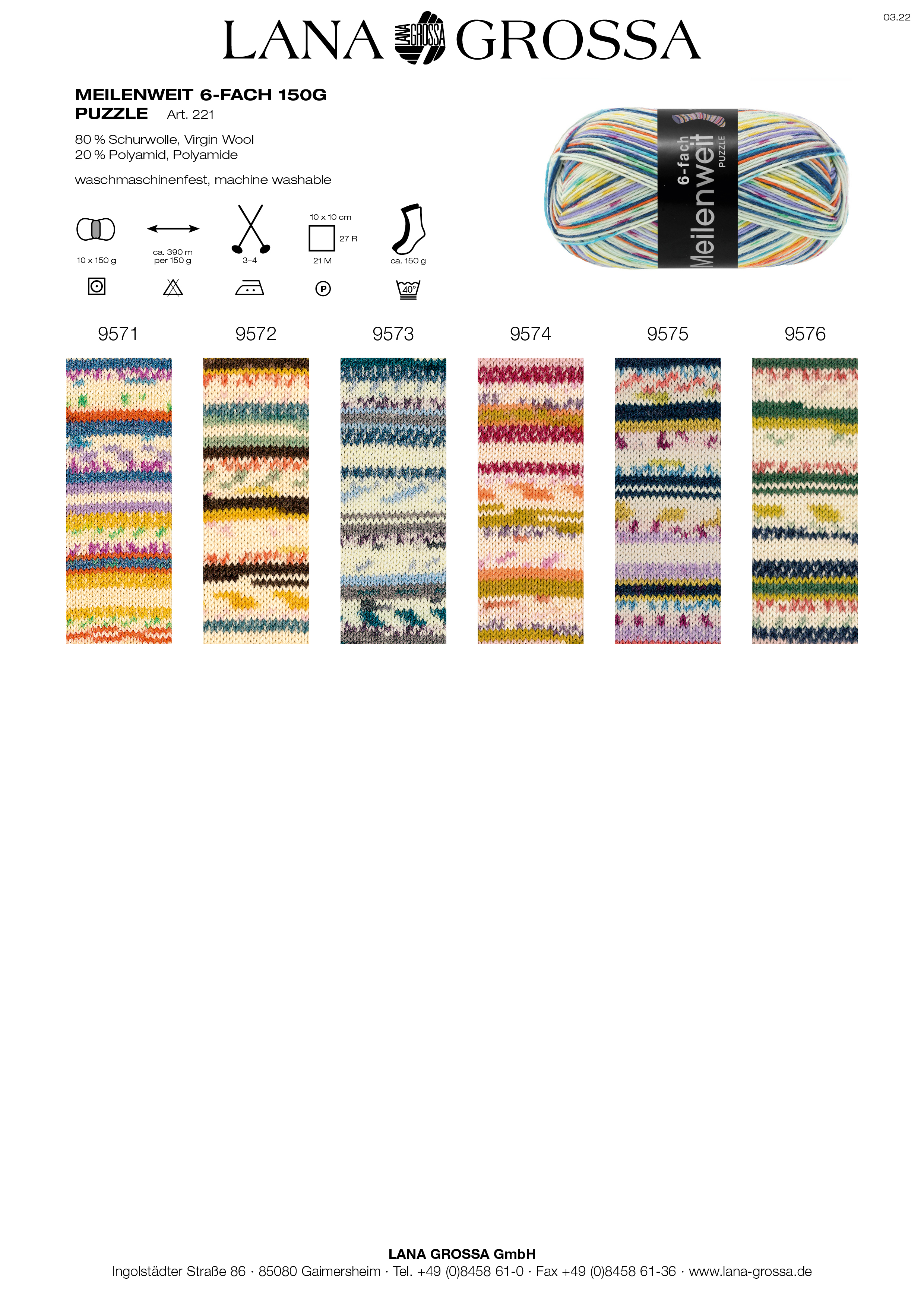 Artikelbild 5 des Artikels “MEILENWEIT 6-fach 150g SPEZIAL print “
