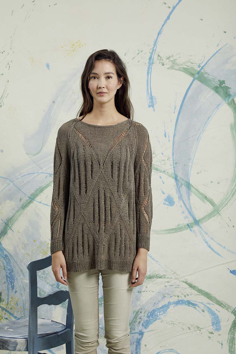 Artikelbild 5 des Artikels “Pullover mit Rautenmuster aus Lino “