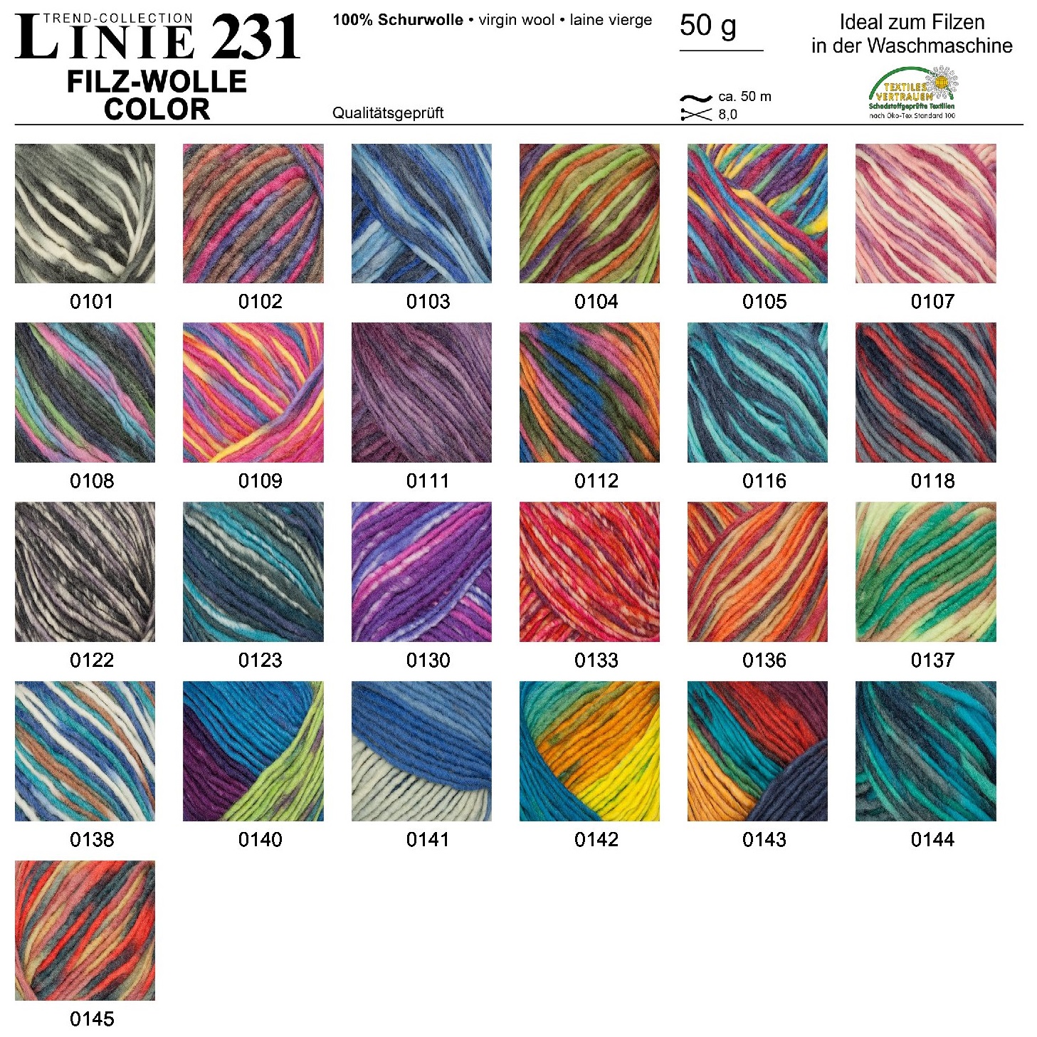 Artikelbild 6 des Artikels “ONline Linie 231 Filzwolle Color “