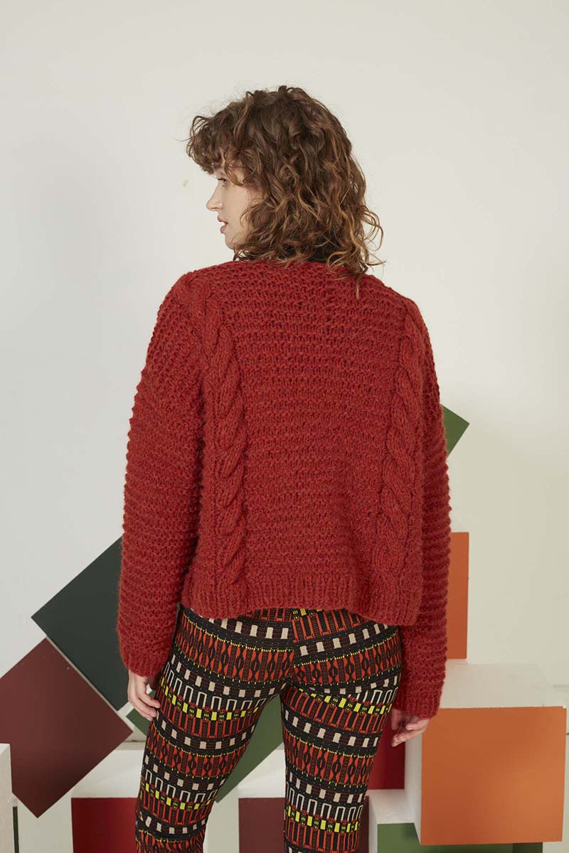 Artikelbild 6 des Artikels “Jacke mit Zopfmuster aus Malou Light “