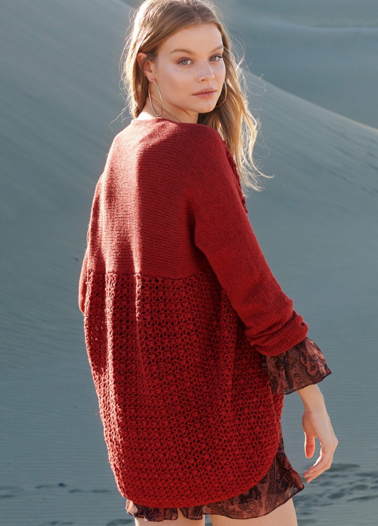 Artikelbild 6 des Artikels “Zipfelcardigan mit gestrickten Ärmeln aus Linarte “