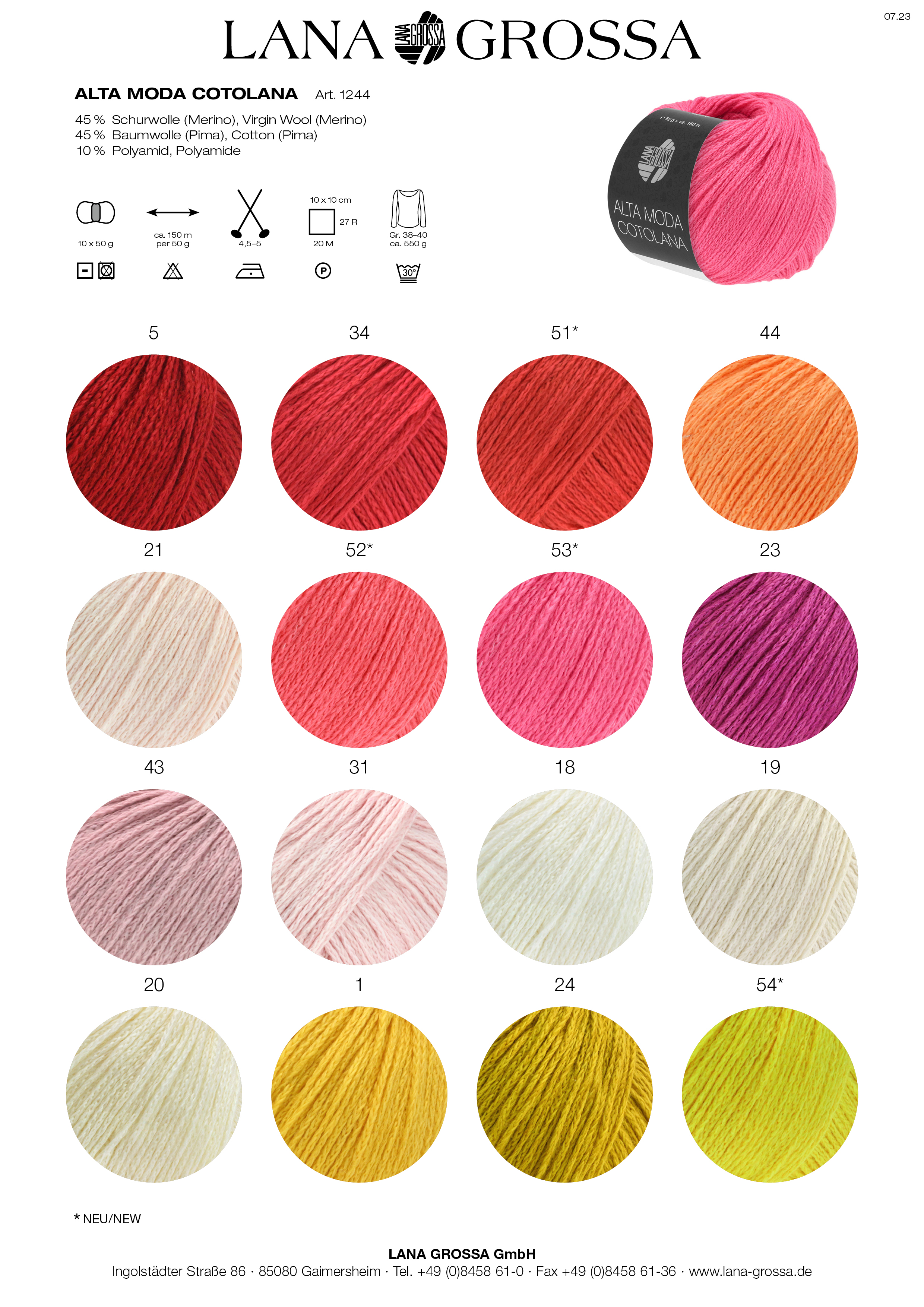 Artikelbild 6 des Artikels “Lana Grossa Alta Moda Cotolana (Print) “