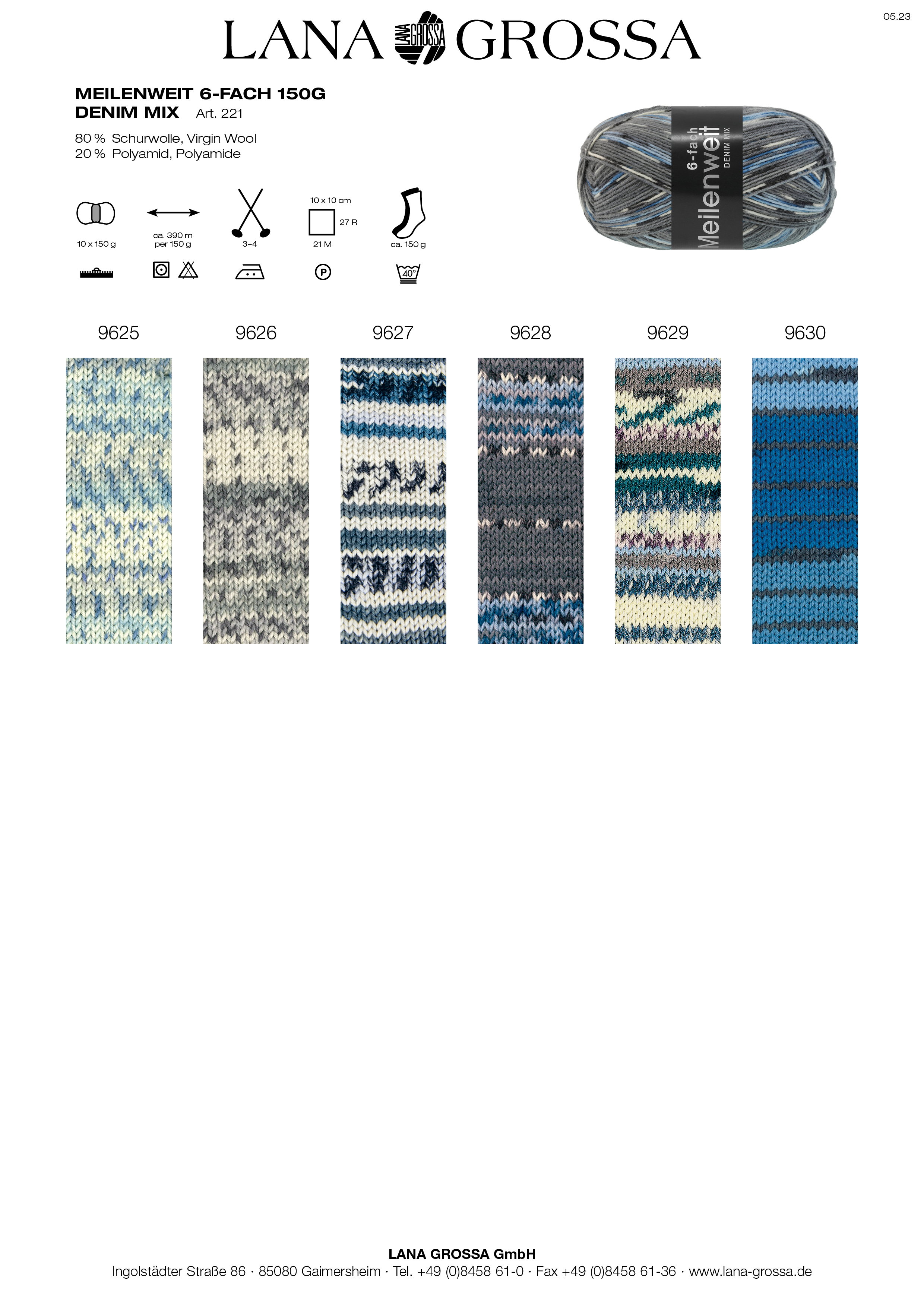 Artikelbild 9 des Artikels “MEILENWEIT 6-fach 150g SPEZIAL print “